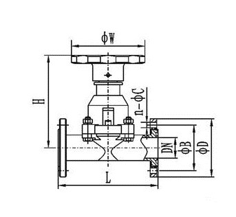 vacuum diaphragm valve drawing