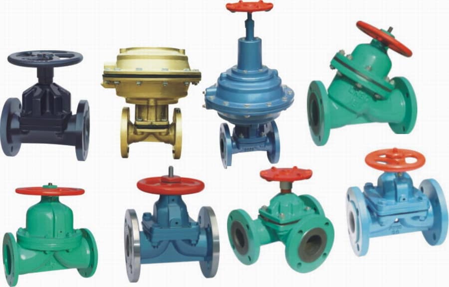 diaphragm valve types