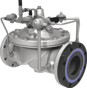 Weir type diaphragm valve with hydraulic actuator