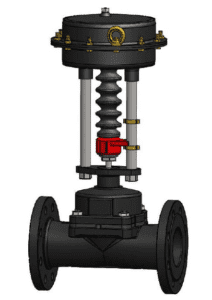 Electric straight-through diaphragm valve